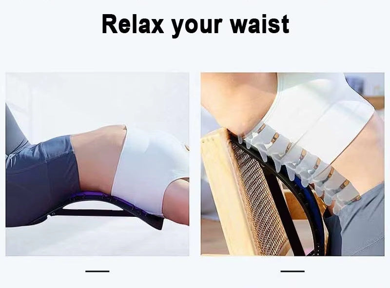 Lumbar Stretcher Device for Lower Back Pain Lower Device for Back Opening Yoga Spine Correction Pillow for Back Chiropracticybam